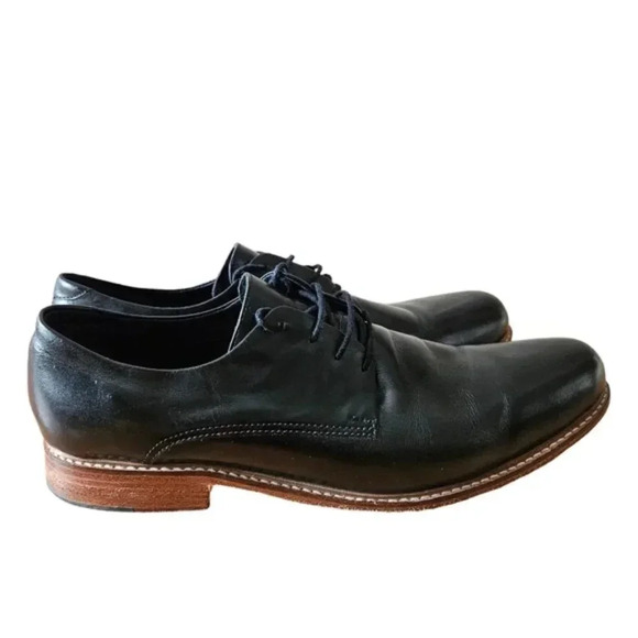 Airborn Argentinian Men's Formal Leather Black Shoes Size EU 45 US 12. - Picture 5 of 13